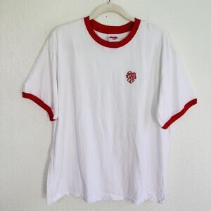 Girls Don't Cry Shirt Mens Large Ringer Tee Embroidered Logo Verdy Los Angeles